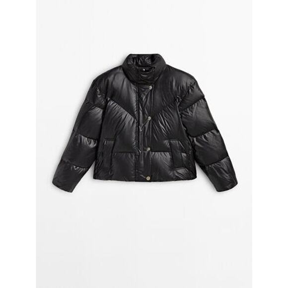 Massimo Dutti Padded Jacket With Snap Buttons - S - Picture 1 of 8